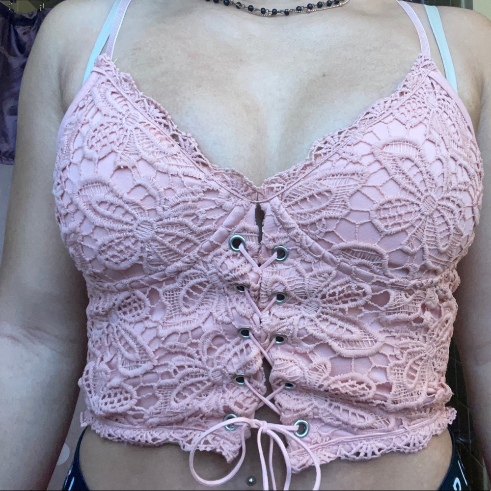 lace corset top